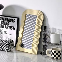 루시아이 웨이브 대형 거울, 옐로우