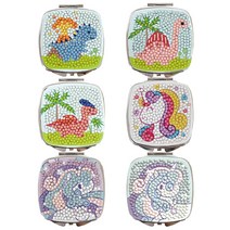 토단 블링블링보석십자수-DIY사각거울만들기, 유니콘퍼플