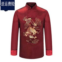 공연복 군주 중노년층 남자 패딩 커플 중국식 남성의류 미드 산 옷을 선호한다 엄마 할아버지 할머니 1711963109