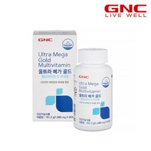 [90정멀티비타민하루틴] [GNC] 울트라메가골드 멀티비타민 & 미네랄 (90정) 3개월분, 단품, 단품