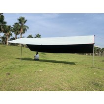 깔쌈 대형 블랙코팅 타프 자외선 차단 스크린 캐노피, 1set, 브라운 6x7m 스킨(폴대없음)