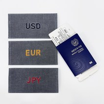 보앤시스 여행용 환전지갑 이니셜지갑 초경량지갑