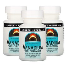 [2+1] 소스 내추럴스 바나듐 크로뮴 함유 90정 Source Naturals Vanadium with Chromium