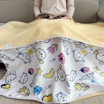 유모차 블랭킷 사무실 무릎담요 망토처럼 두를 수 있는 PCTN 똑딱이 담요