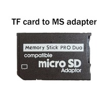TF to MS 어댑터 TF 메모리 카드-MS 카드 어댑터 microSD-MS PRO DUO 메모리 스틱 메모리 카드-카메라 PSP 전화에 적합