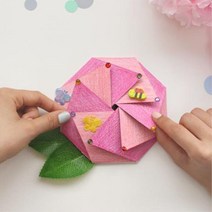 꽃봉오리 팝업 꽃이야기 북아트만들기 미술놀이카드 자매놀이 유치원생 방학놀이 유아