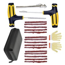 SJSHOP 타이어 패치 키트 자동차 오토바이용 펑크 및 플러그 플랫 수정, 7개, 기타, 강철 및 고무