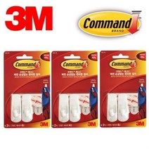 3M 벽걸이 후크행거 소형 6P/중형6P/대형 3P 택1, chance중형chance