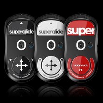 로지텍 G Pro 슈퍼라이트용 마우스 유리피트 (2색) 게임 고급 게이밍 PC 롤, 화이트