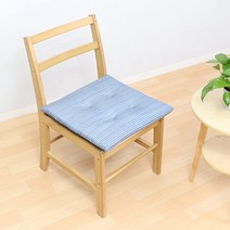 아스트로 의자 패드 블루계 줄무늬 43×43×두께 4 cm 접촉 냉감