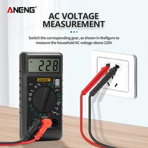 Hot DT-182 Digital Mini Multimeter DC/AC Voltage Current Meter Handheld Pocket Voltmeter Ammeter Dio, 한개옵션0