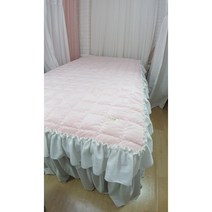 안나홈 극세사 프릴 패드 S/Q, 그레이