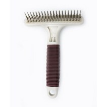 반려동물 T자 이중빗 죽은털제거/ 장모용 T자 이중빗 개빗 중대형견 애견빗 촘촘빗 헤어 혈액순환 죽은털빗질 빗질 허스키 마시지브러쉬