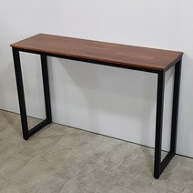 푸른숲가구 멀바우 원목 좁은테이블 홈까페 아일랜드식탁 홈바테이블, 1200x430x750