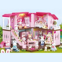 4살여아 선물 미니토끼 2층 인형의집 여자아이장난감 역할놀이