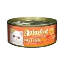 아타스캣 오리지널 참치맛 80g 고양이캔 주식 습식 간식 6종, 참치 앤 오카카