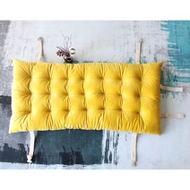 벨벳 쇼파커버 벤치소파 매트 두꺼운 패드 방석, 옐로우_155 x 45cm