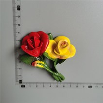 인테리어 diy장식 냉장고 자석 Would 관광 기념품 노르웨이 도미니카나 코 네덜란드 발리 태국 3d 수지 스, 06 Rose-soft plastic