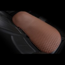 벤비아 다이아몬드 퀼팅 가죽 방석 1+1 차량용 수납포켓 시트커버 카시트 자국방지 자동차 BMW 벤츠 제네시스 현대 기아 등 쌍용 00600, B2 브라운뒤 1개