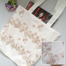 지퍼 있는 레이스 백 에코백 가방