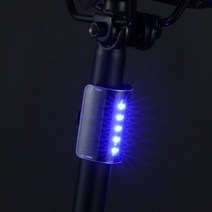 USB 충전식 방수 사이클링 스마트 감지 미등 야간 라이딩 자전거 자동, 04 Tail light Blue