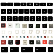 호환 노트북 수리 부품용 액정 키보드 교체 부품 keycap 키 캡 및 힌지 asus acer hp dell ibm msi lg haier apple hasee sony, 1 키 캡