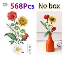 456Pcs LOZ 미니 블록 Loques 3 스타일 영원한 꽃 로즈 라벤더 Diy 완구 Bottel 홈 전시회 재미있는 크리 에이 티브 선물, JM81-1659-No box