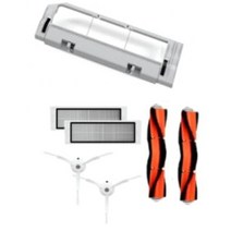 로봇청소기 로봇물걸레청소기 인공지능청소기Min rush Hep Filter Side Mop loths over Kit for Xiomi Root, 01 Red