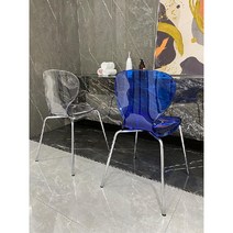프리츠한센 고스트 체어 카페 투명 아크릴 의자 앤트체어, 블랙