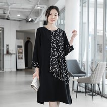 엄마옷 모슬린 터치 쉬폰 원피스 OP201088마담 미시옷 50대 중년여성의류 60대 엄마옷 빅사이즈 할머니옷 여성옷