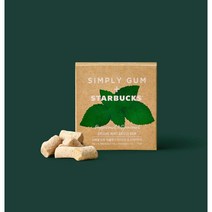 스타벅스 심플리치클껌 스벅 민트 천연 비건 껌, 28g, 1개
