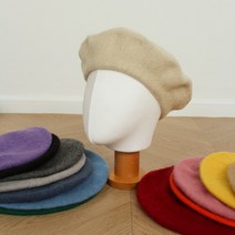 울 베레모 모자 14color 패션 모직 여자 버킷햇 빵 여름 벙거지