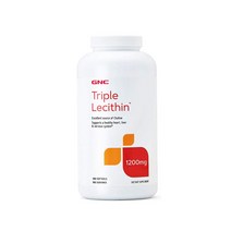 GNC 트리플 레시틴 심장 건강 180젤/ GNC Triple Lecithin 1200mg 180 Softgel Promotes Healthy Heart
