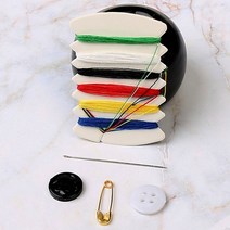 휴대용 실 바늘 수선 반짇고리 바느질 세트 용품 쌈지 도구 함 소품, 단품