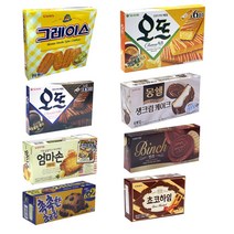 행복가득 인기과자세트 8종 사무실 탕비실 학교, 1세트