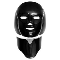 7 색 led 마스크 광자 치료 안티 여드름 브라이트닝 페이스 리프팅 마스크 뷰티 인스트루먼트 led 간호 분광계, 블랙 미국 플러그