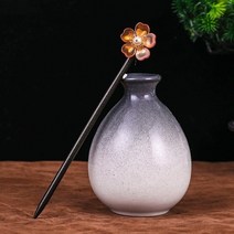 봉황비녀 비녀 고전 머리 한복 장식 사극 봉황 뒤꽂이 중전 전통 공연용 최신 진주 스틱 신부 꽃 왕관 포크 덩굴 수제 술 액세서리 나무 웨딩 쥬얼리