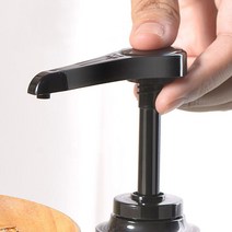 병 프레서 압출기 흘림방지 다용도 범용 소스 펌프 시럽 양념 주방용품 펌핑기 카페용품, 화이트
