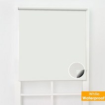 못없이블라인드 무타공커튼 오일 및 방수 패브릭 롤러 쉐이드 커튼 윈드 무선 블라인드 부엌 맞춤형