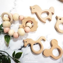 마타타 마크라메 재료 나무고리 너도밤나무 우드 모형(12Type), B. 코끼리