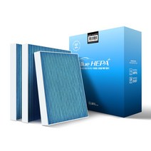 1+1+1 필터포유 0.3um 블루 헤파 초 미세먼지 자동차 에어컨 히터 필터, 3개, CFUB004-니로EV(일렉트릭)