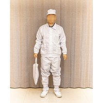 제전복 방진복 무진복 크린룸 제전용품(투피스 상의 하의 별도), L