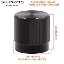 앰프 1717mm 솔리드 알루미늄 세트 포인터 손잡이 Hifi 오디오 앰프 DAC 라디오 스피커 전위차계 CNC 가공, 검은색