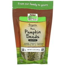 나우푸드 Raw Pumpkin Seeds Unsalted 12 oz (340 g)