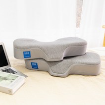 잠솔솔 메모리폼 기능성 경추베개, 멜란지 그레이 일반형