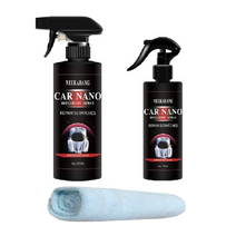 자동차나노코팅스프레이 발수코팅 유리막 광택제 왁스 세차 카나노, 500MLx2 수건2
