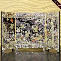 장태복 작품 H.jin 십장생 송학 자개 병풍 (나전칠기) 집들이 이사 개업 선물 기업 회사 퇴직 퇴임 단체 기념품