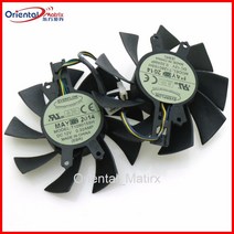 T128015SH 75mm 49*46*17mm 0.32AMP 4Pin For Galaxy GTX1060 gtx960 GTX950 그래픽 비디오 카드, 01 없음 RGB_01 Black