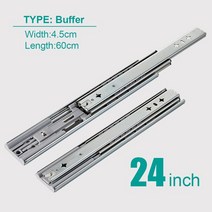 고하중 슬라이딩 레일 슬라이드 slide rail 53 개 넓은 슬라이드 레일 3 섹션두꺼운 서랍 1024 인치 삼중, 04 24in  (600mm)