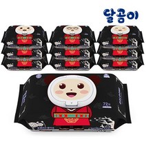 달곰이 프리미엄 저자극 아기물티슈 노블레스 10팩 (72매/도톰한 엠보싱), 72매, 10개